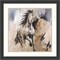 Frison Horse by Cyril Reguerre Wood Framed Wall Art Print 22 in. W x 22 in. H